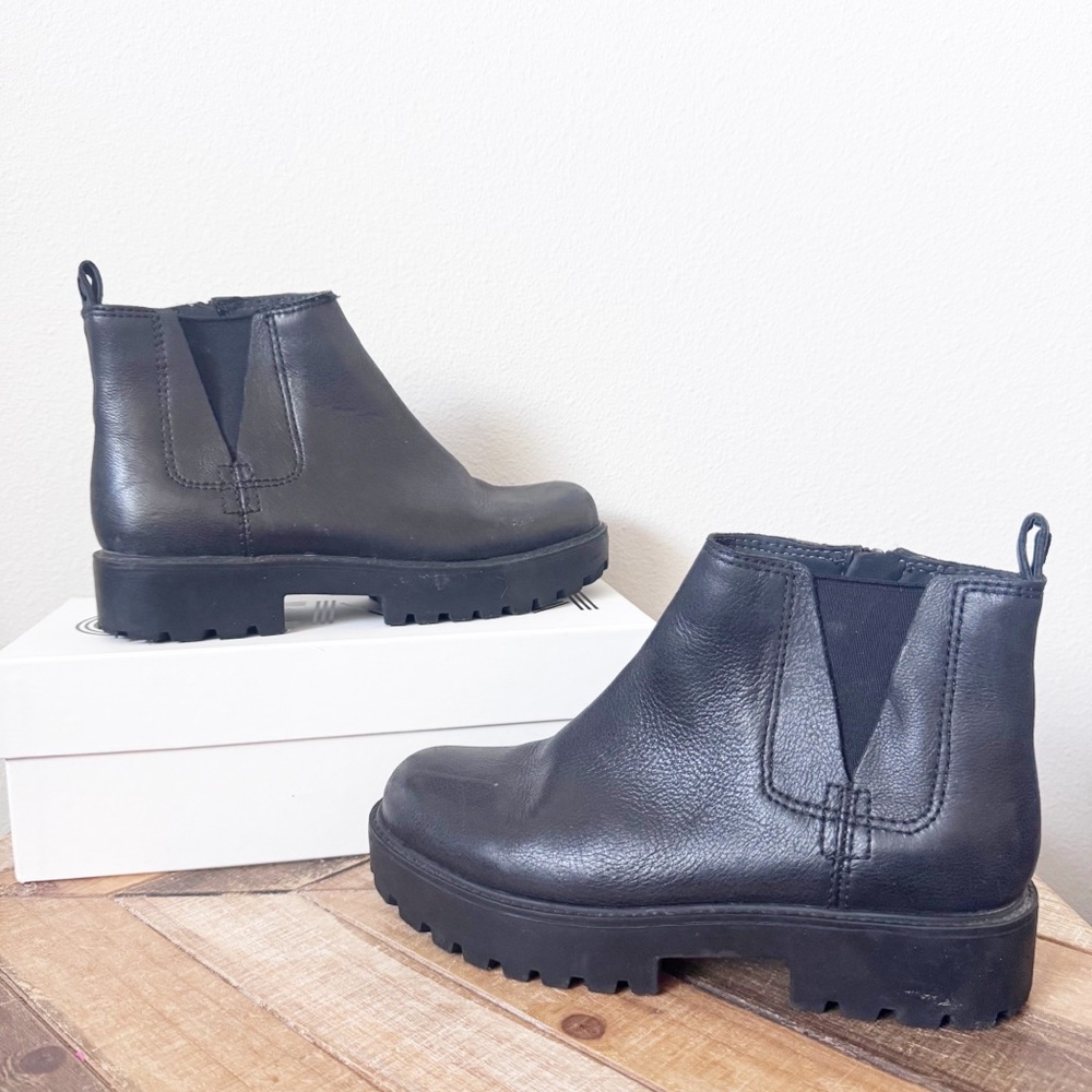 ZODIAC Women's Shiloh Ankle Boot Black Leather Ankle Boots - Picture 8 of 14